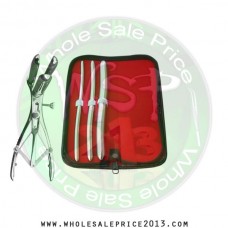  Hegar uterine dilator 3 pieces set, 7-8, 9-10, 15-16,  mathieu  speculum